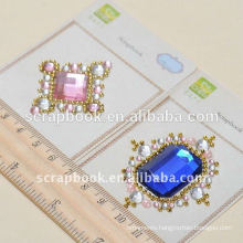 hot selling decorative sticker/ big gem stickers for customized